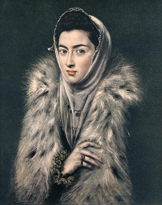 GRECO, El Lady with a Fur sfhg china oil painting image